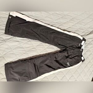 Kids ski pants 15/16 Abercrombie Kids black with white stripe